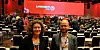 OPPRYDING: Elisabeth Halvorsen og Bror-Magnus Sviland Strand fra NTL UiT Norge arktiske universitet tok begge til orde for å rydde opp i arbeidsforholdene til vitenskapelig ansatte.