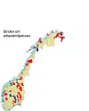 Kommuner merket rødt har vedtak på å beholde gammel arbeidsmiljølov.
 Blått er kommuner der forslag om å beholde gammel arbeidsmiljølov er avvist.
 Gult betyr at saken ikke er avgjort.