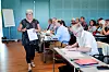 KLAR FOR DEBATT: LO Stats leder Tone Rønoldtangen er klar for dialog om hvordan en ny offentlig tjenestepensjon bør se ut. Bildet er fra NTLs landsstyremøte på Sørmarka torsdag
