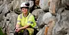 Connie Ravndal jobber som betongarbeider og er litt ekstra fornøyd om dagen.