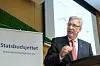 Sigbjørn Johnsen legger fram sitt foreløpig siste statsbudsjett mandag. Foto: Vidar Ruud, ANB