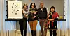 VINNERNE AV ÅRETS BIBLIOTEK 2019: (Fra venstre) Hildegunn Hestnes (leder Trøndelag fylkesbibliotek), May Britt Lagesen (medlem av Trøndelag fylkesting og leder i hovedutvalget for kultur), Morten Olsen Haugen (rådgiver Trøndelag fylkesbibliotek) og Hanne-Lena Wilks (språksenteret Gielem Nastedh).