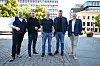 NORDISK MØTE: På møtet i Oslo deltok, fra venstre Jakob Tryggvason, Rafnidarsambands Islands, Island, Jari Korpela, Sähköliitto Ammattiliitto, Finland, Urban Petterson, Elektrikerna, Sverige, Geir Ove Kulseth, EL og IT Forbundet, Norge og Benny Yssing, Dansk el-forbund, Danmark.