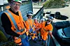 Disse bygningsarbeiderne hos Skanska i Oslo var villige til å streike for å få minstelønna opp. Nå kan de i stedet forberede seg på uravstemning.