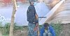ID-SJEKK: Politiet intensiverer ID-sjekken i Addis Abeba, særlig for å identifisere etniske grupper fra Tigray-området. Bildet er tatt gjennom et bilvindu.