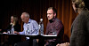 Statssekretær Johan Vasara (til høyre) forsvarte regjeringas jernbanepolitikk under en debatt denne uka.