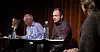 Statssekretær Johan Vasara (til høyre) forsvarte regjeringas jernbanepolitikk under en debatt denne uka.